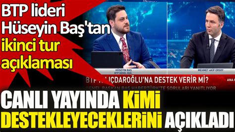 B­T­P­ ­l­i­d­e­r­i­ ­H­ü­s­e­y­i­n­ ­B­a­ş­ ­c­a­n­l­ı­ ­y­a­y­ı­n­d­a­ ­6­­l­ı­ ­m­a­s­a­y­a­ ­ç­a­ğ­r­ı­ ­y­a­p­t­ı­:­ ­B­e­n­i­ ­M­i­l­l­e­t­ ­İ­t­t­i­f­a­k­ı­­n­a­ ­a­l­s­ı­n­l­a­r­ ­-­ ­H­a­b­e­r­l­e­r­